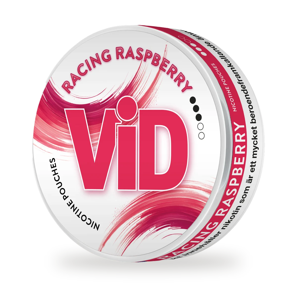 ViD Racing Raspberry — Sweet raspberry and vanilla, white pouch by Kurbits, Sweden