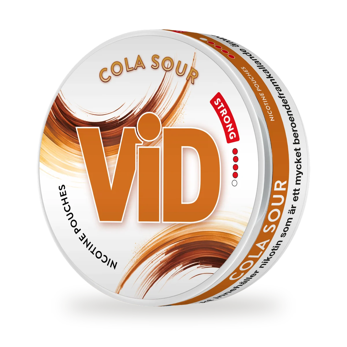 ViD Cola Sour Strong — Cola, in the strong tier, white pouch by Kurbits, Sweden
