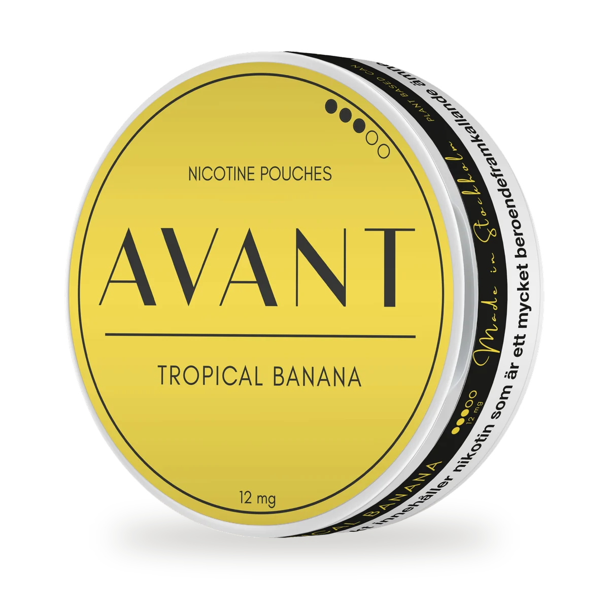 Avant Tropical Banana — Banane e pjekur me një notë frutash tropikale, e ëmbël dhe e plotë, qeskë e bardhë nga Kurbits, Suedi