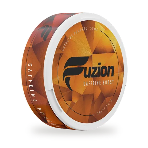 Fuzion Sweet Cola — Classic cola — pleasantly sweet, fresh and authentic, white pouch by Fuzion, Sweden